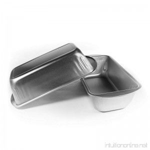 Bread Pans | Medium Loaf Pans for Baking Bread | Metal Loaf Pans for Loaves of Bread | Rectangular Bakeware Set for Banana - Pound Cake and Pan - B076G5ZJD9